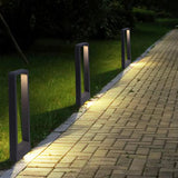Black Waterproof Door-Shaped Bollard Lights