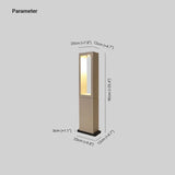 Minimalist Square Cement Courtyard Lighting