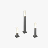 Minimalist Waterproof Acrylic Black Bollard Lights