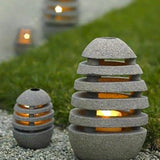 Japanese Fiberglass Column Lights for Stone Pillars