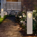 Outdoor Minimalist Cement Post Light for Garden