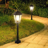 Waterproof Hexagonal Solar Pillar Lights for Outdoor