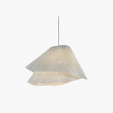 Coral Pleated Simple White Decorative Pendant Light