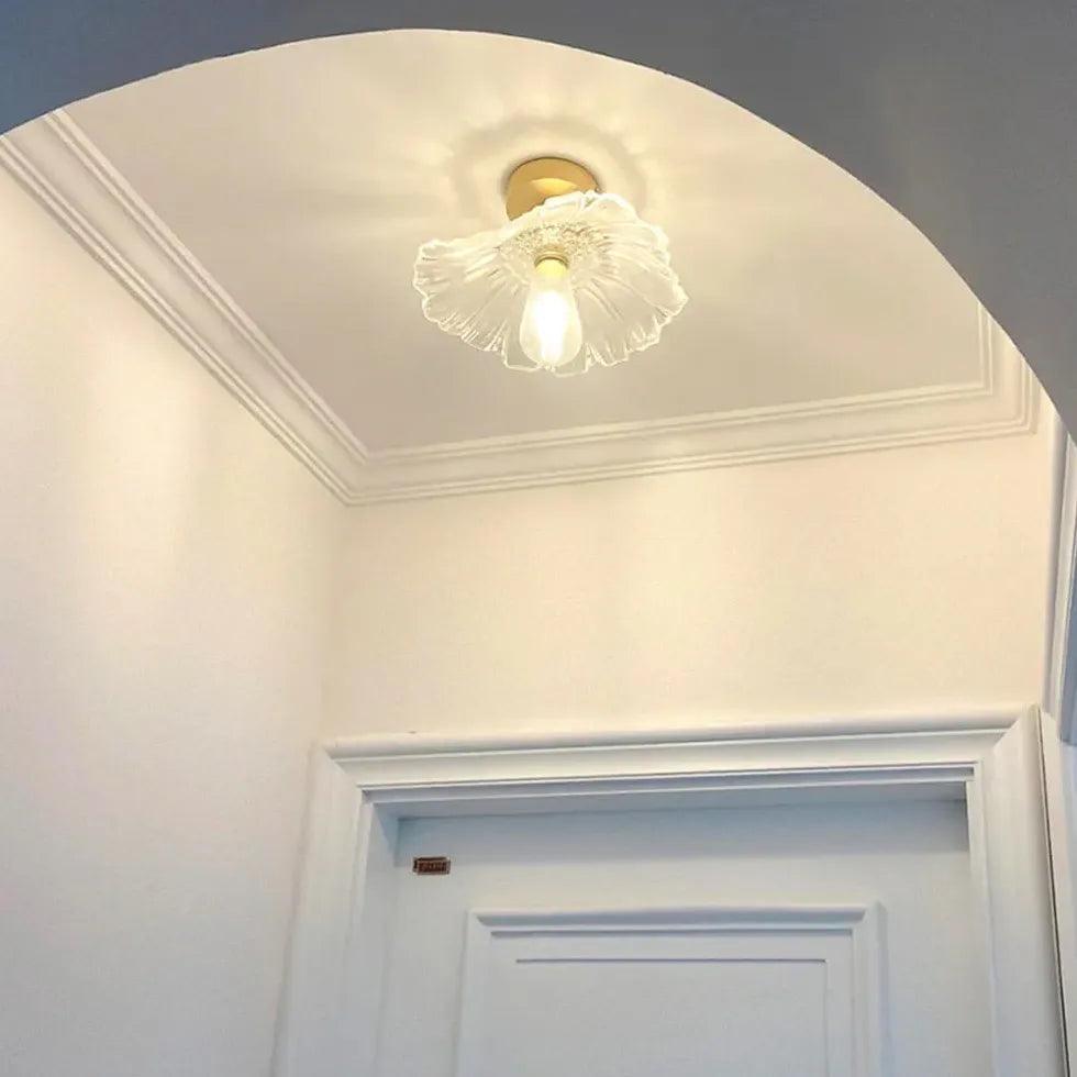 Petal Luxury Modern Glass Flush Ceiling Lights - Clowas