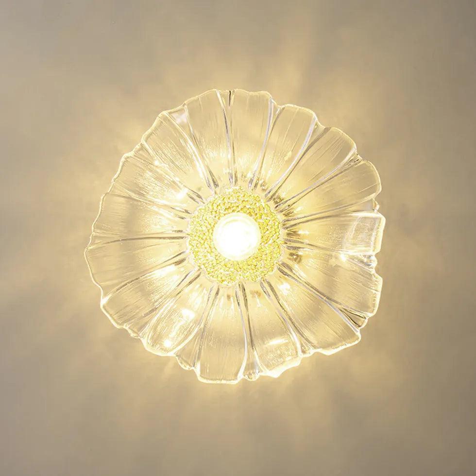 Petal Luxury Modern Glass Flush Ceiling Lights - Clowas