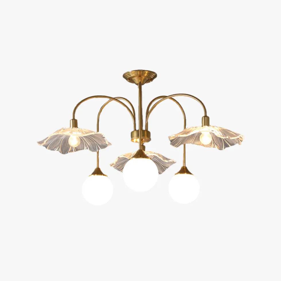 Petal Octopus Gold Modern Chandelier - Clowas
