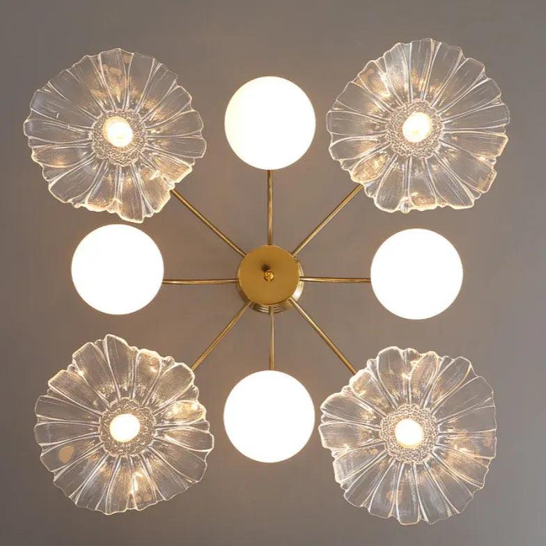 Petal Octopus Gold Modern Chandelier - Clowas