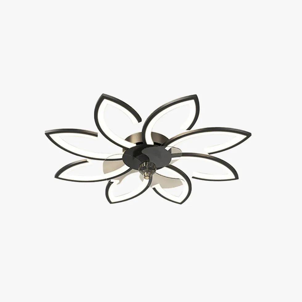 Petal Shape LED Living Room Fan Light - Clowas
