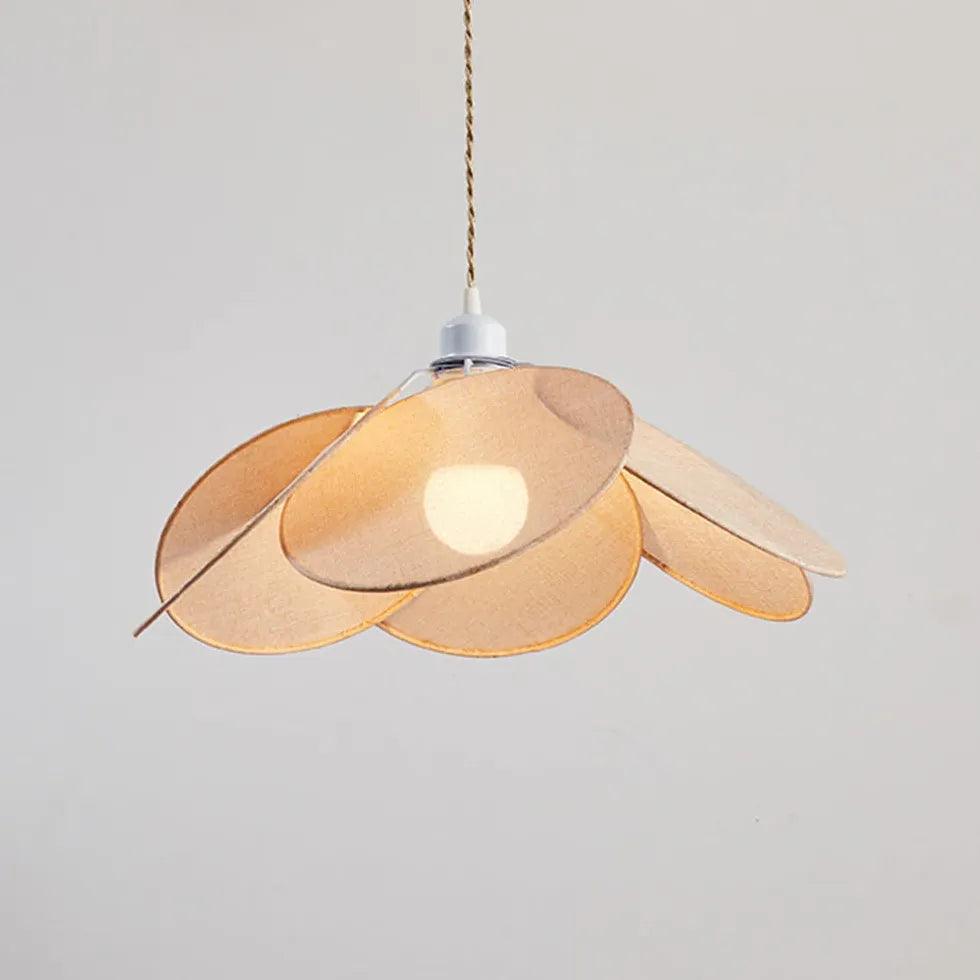 Petal-Shaped Fabric Vintage Kitchen Pendant Light - Clowas