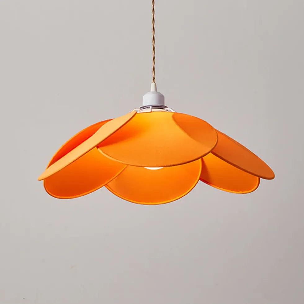 Petal-Shaped Fabric Vintage Kitchen Pendant Light - Clowas
