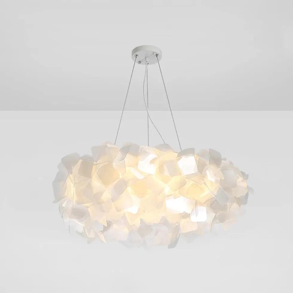 Petal-Shaped PVC Modern Bedroom Pendant Light - Clowas