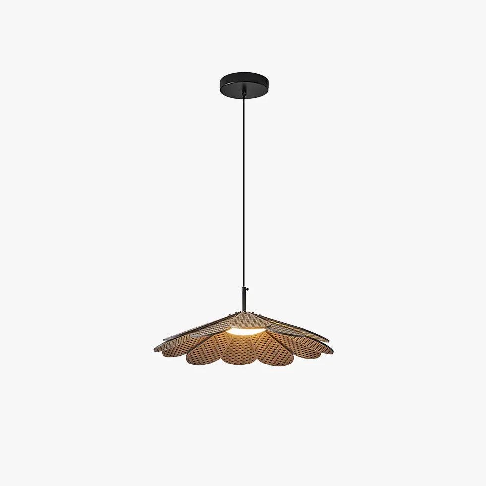 Petal-Shaped Wooden Pendant Light - Clowas