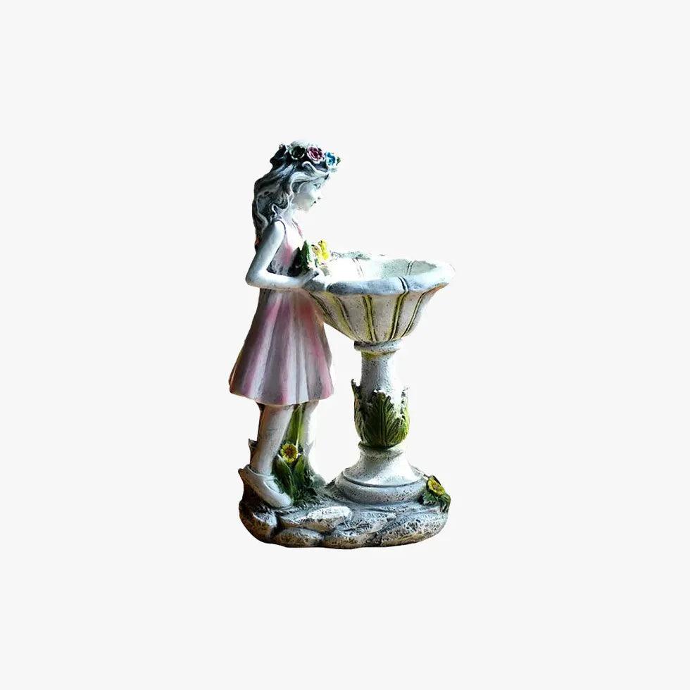Pink Fairy Girl Garden Outdoor Lights - Clowas