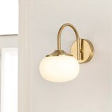 French Eye Care Cream Wall Light for Bedroom