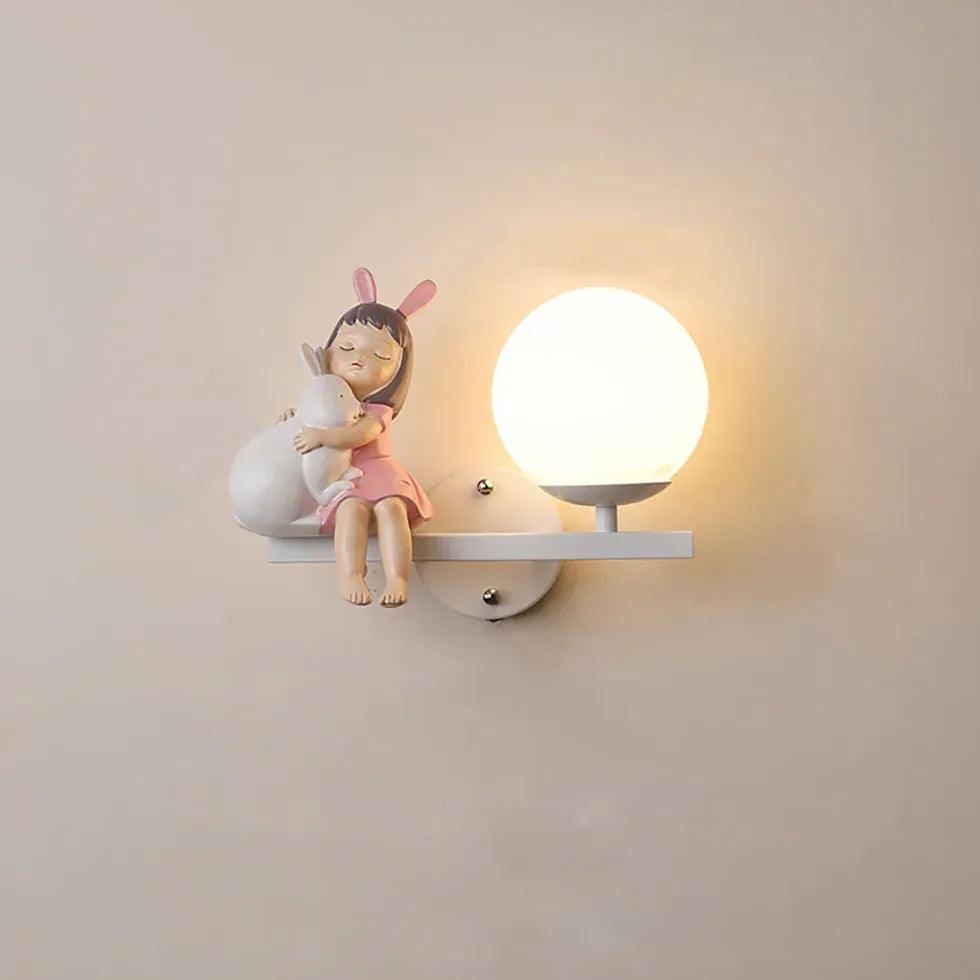 Pink Wall Light for Bedroom - Clowas