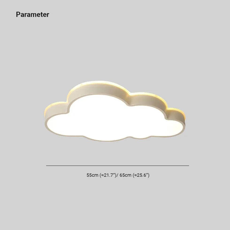 Plane Clouds LED White Flush Ceiling Lights - Clowas