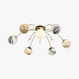 Planetary Sphere Glass Bedroom Ceiling Light - Clowas