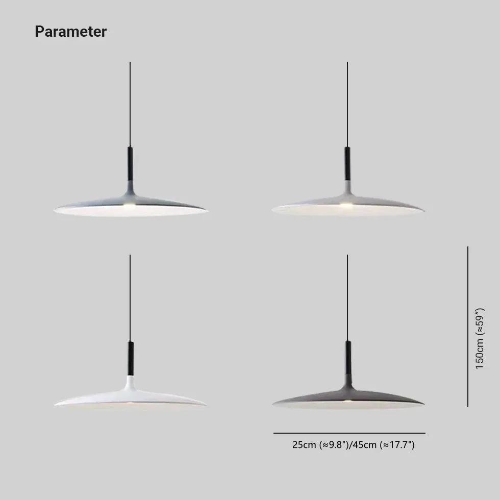 Plate Industrial Dining Room Pendant Light - Clowas