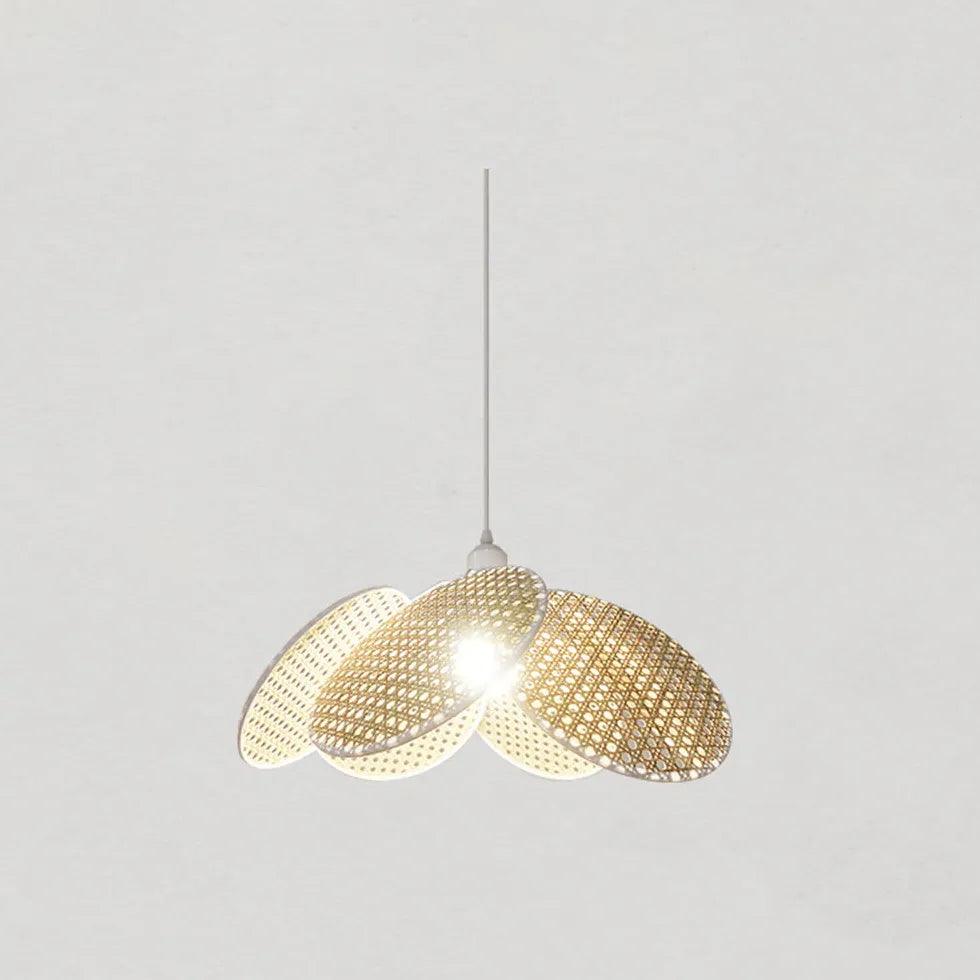 Porous Petals Bedroom Rattan Pendant Light - Clowas
