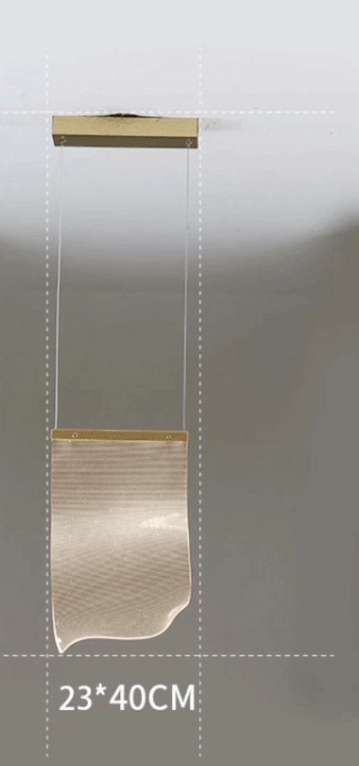 Modern Rotating Staircase Chandelier in a Living Room