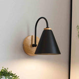Simple Curved Industrial Black Wall Lights