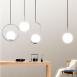 Minimalist Ring Glass Pendant Lighting Fixtures