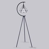 Geometric Metal Frame Triangle Floor Lamp - Clowas