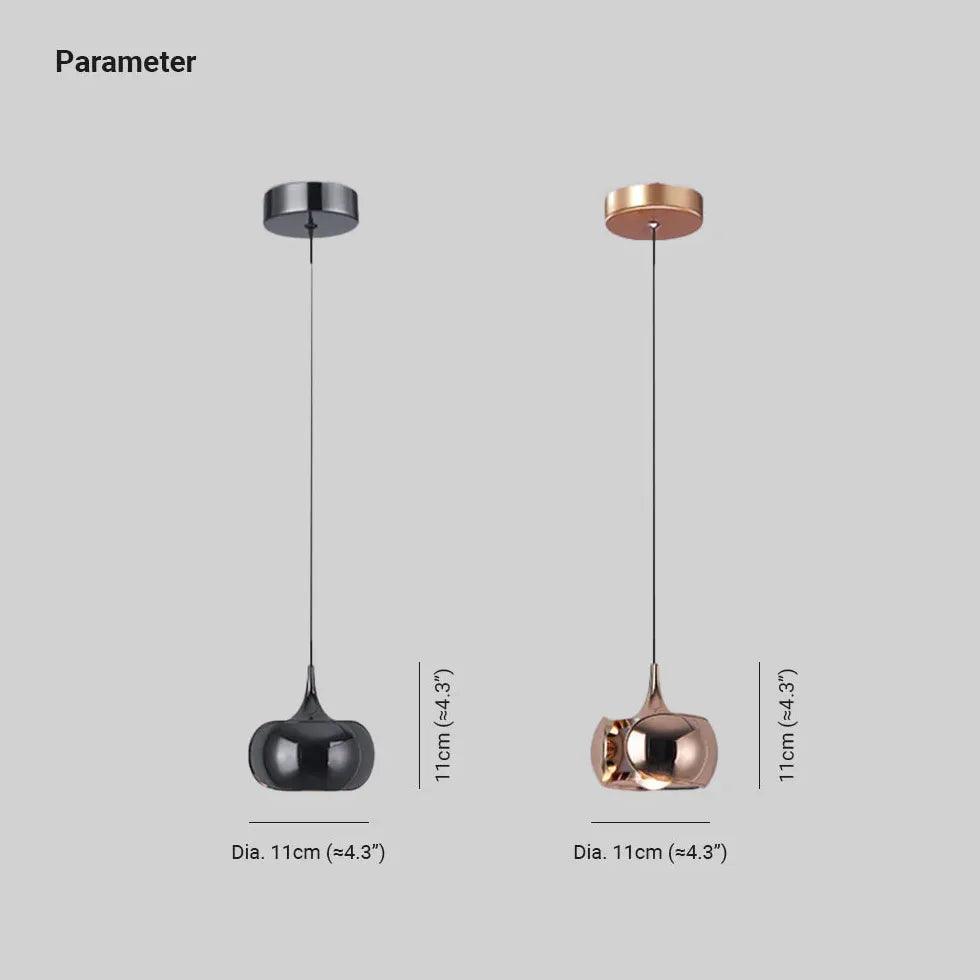 Pumpkin Hanging Bedroom Modern Pendant Light - Clowas