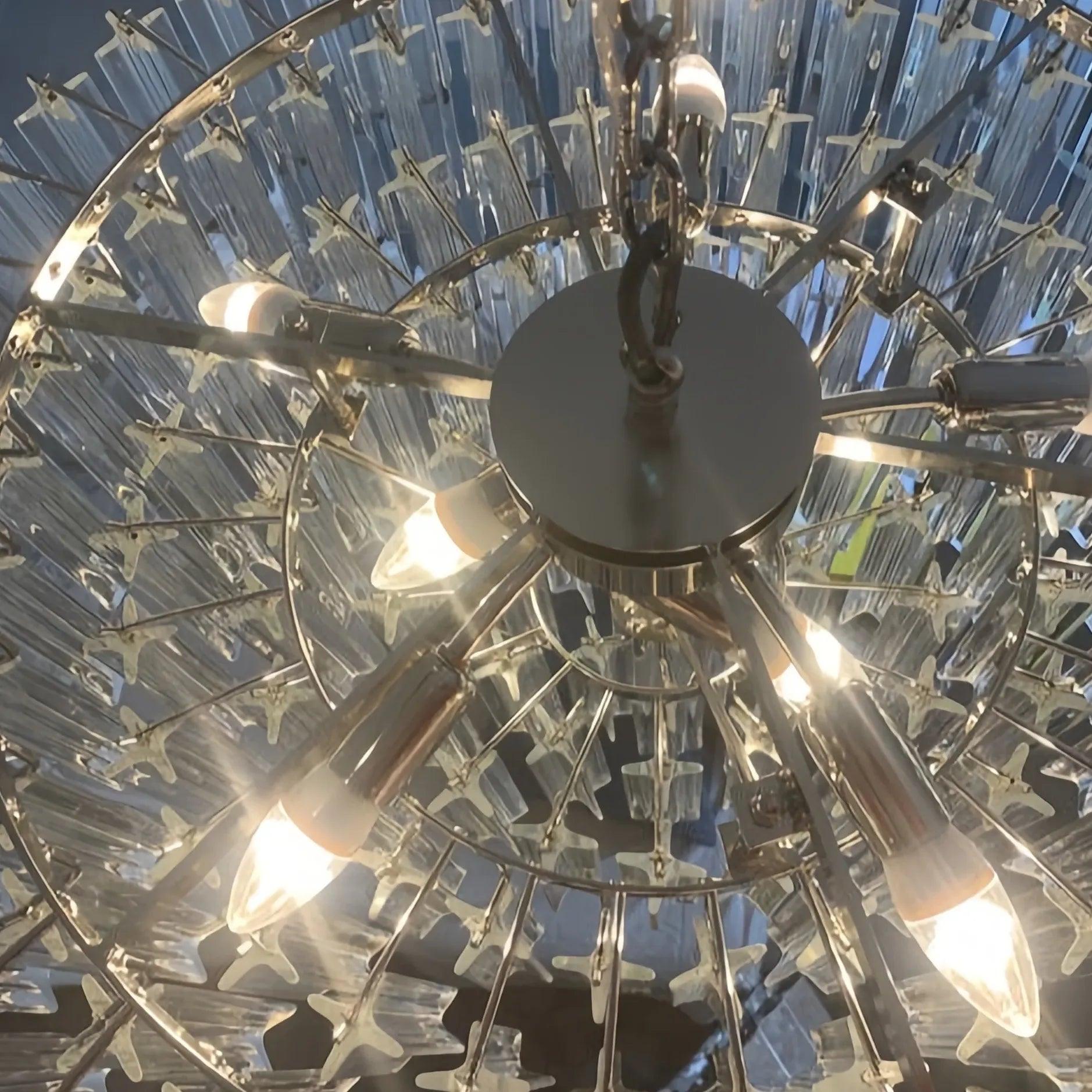 Pyramid Crystal for Living Room Pendant Light - Clowas