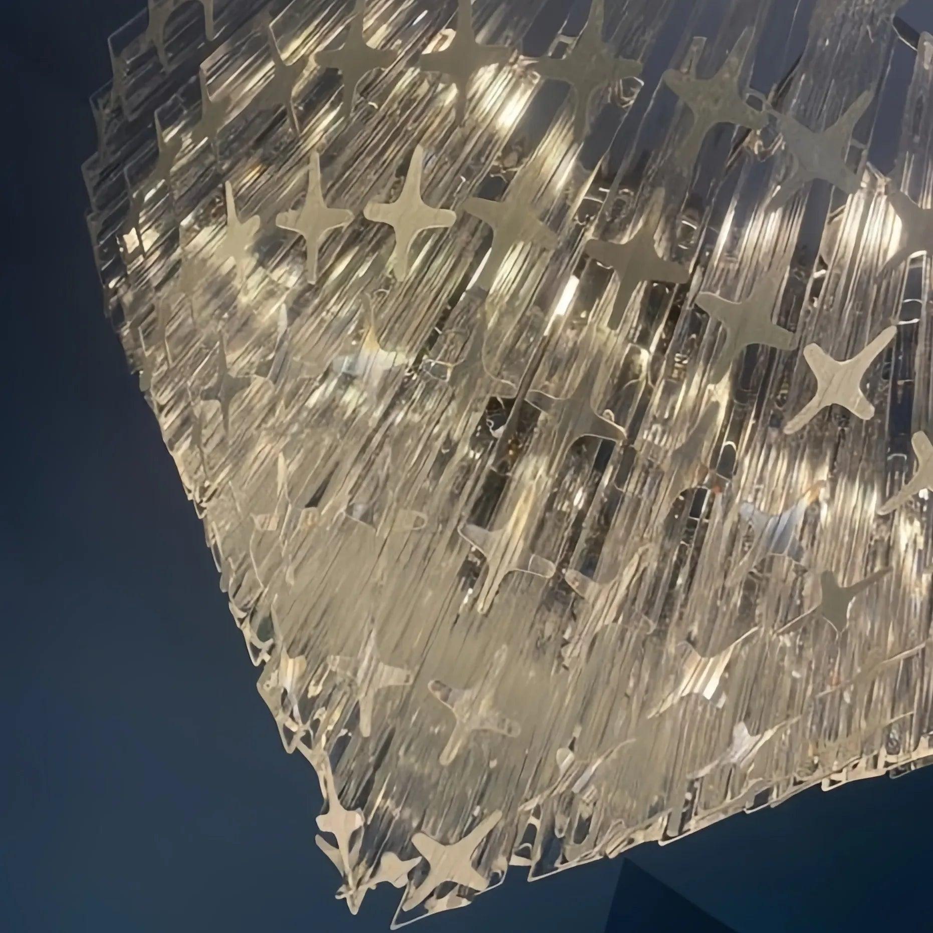 Pyramid Crystal for Living Room Pendant Light - Clowas