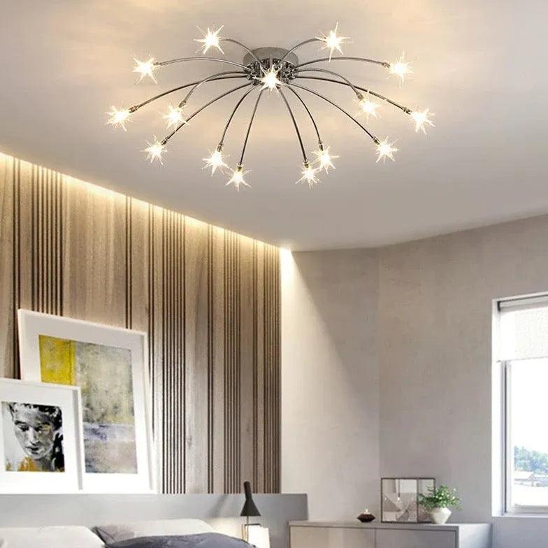 Pyrotechnics Modern LED Flush Ceiling Lights - Clowas