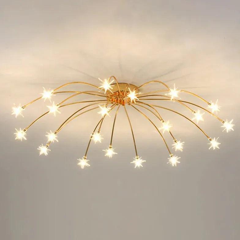 Pyrotechnics Modern LED Flush Ceiling Lights - Clowas