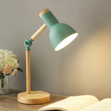 Nordic Table Lamp Wood with Adjustable for Home Office