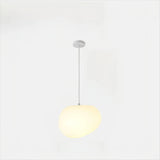 Nordic Pebble Pendant Light White Dimmable for Dining Room