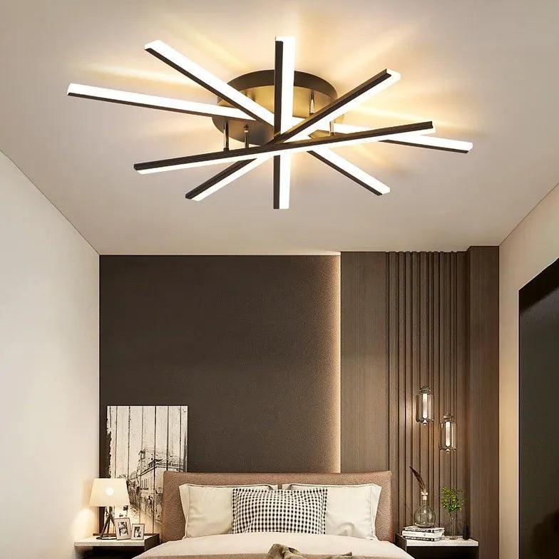 Fan Shaped Led Modern Ceiling Lights