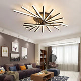 Fan Shaped Led Modern Ceiling Lights