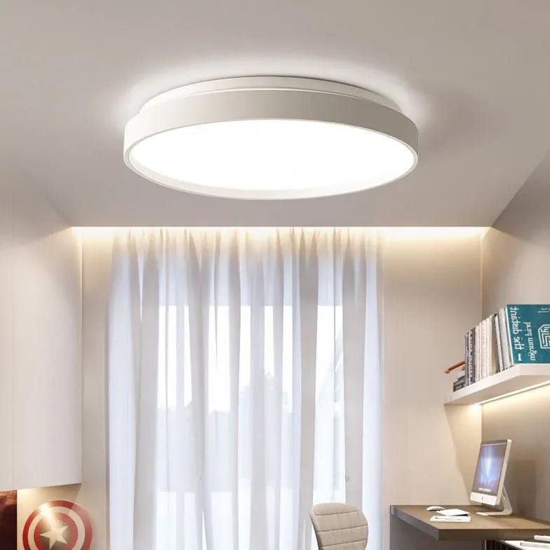 Flat Circular Shape Bedroom Flush Ceiling Lights - Clowas