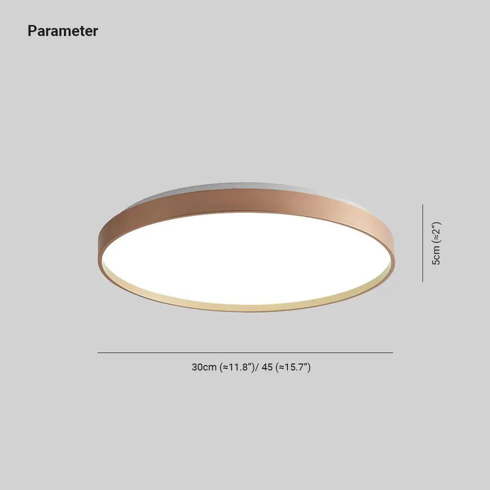 Flat Circular Shape Bedroom Flush Ceiling Lights - Clowas