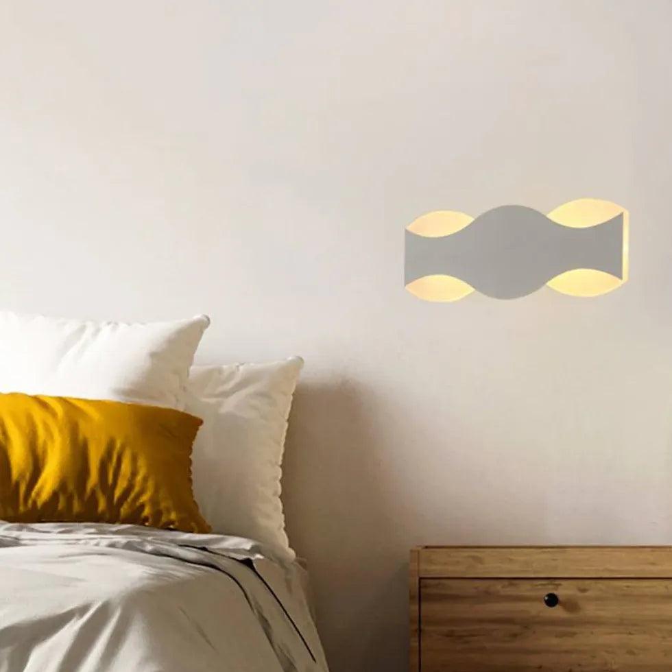 Wavy LED Wall Light for Bedroom