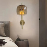 Brass Glass Wall Lights Indoor Modern - Clowas