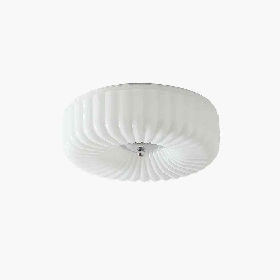 Petal-Shaped Round Lampshade Bathroom Ceiling Light - Clowas