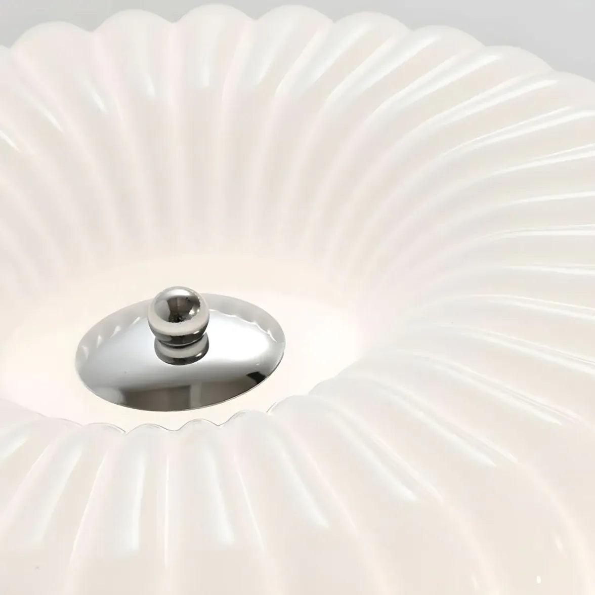 Petal-Shaped Round Lampshade Bathroom Ceiling Light - Clowas