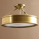 Modern Gold Round Ceiling Light for Bedroom