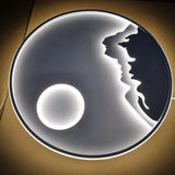 Circular Landscape Ceiling Light For Living Room