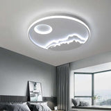 Circular Landscape Ceiling Light For Living Room