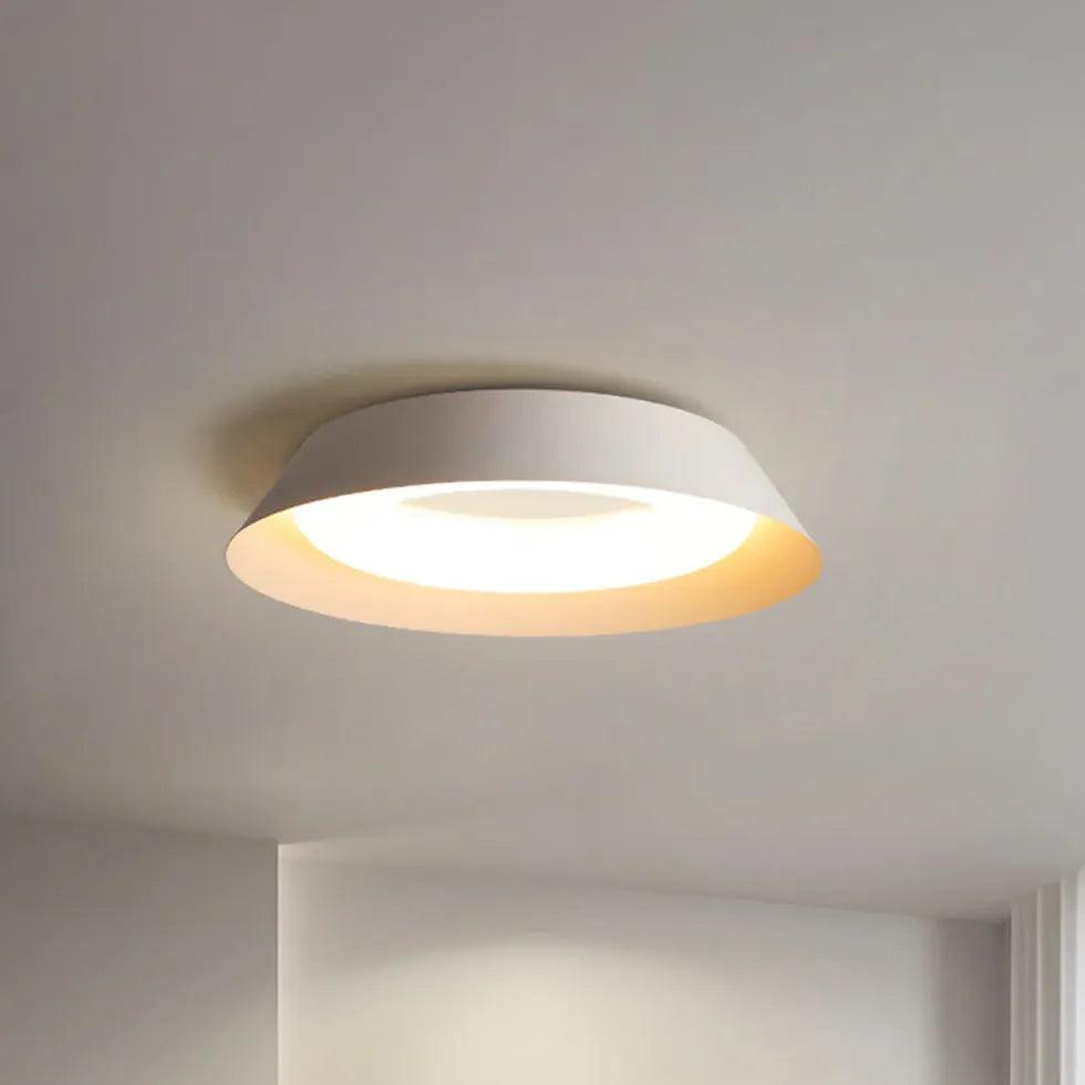 Simple Round White LED Ceiling Light for Living Room