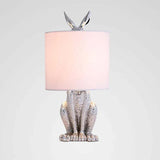 Rabbit Cylinder Shape Bedside Table Lamp - Clowas