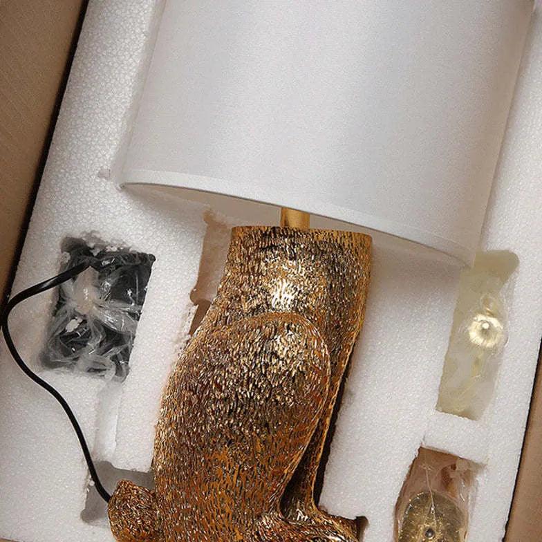 Rabbit Cylinder Shape Bedside Table Lamp - Clowas