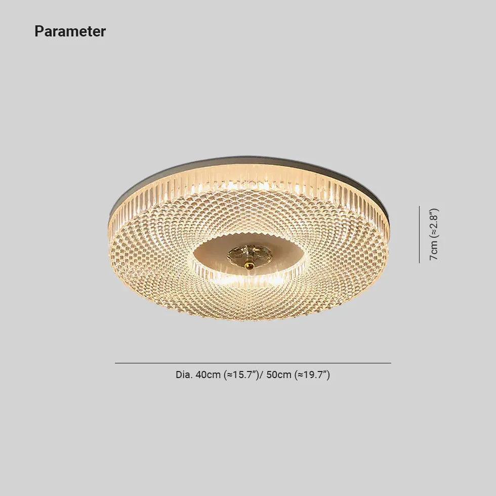 Radial Texture Ring Flush Ceiling Lights - Clowas