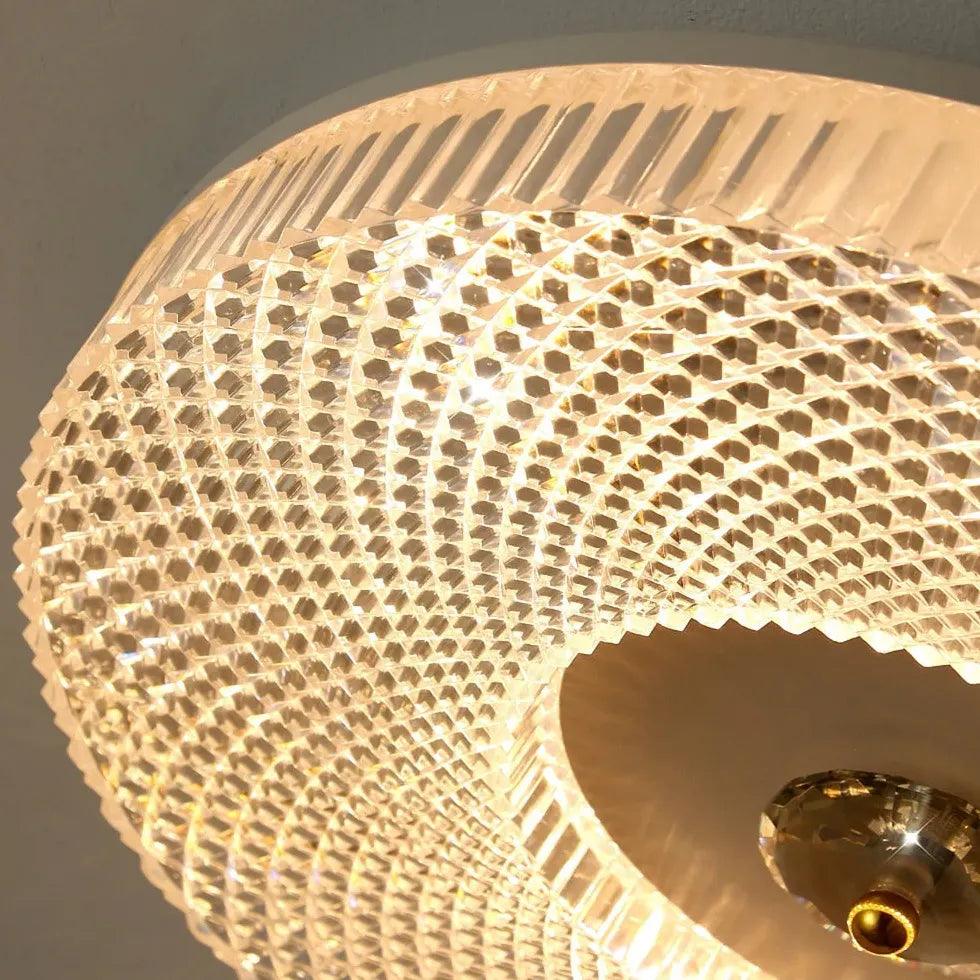 Radial Texture Ring Flush Ceiling Lights - Clowas